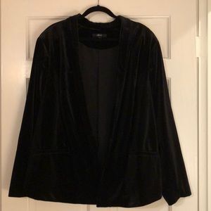 Ellos Black Velvet Blazer Jacket